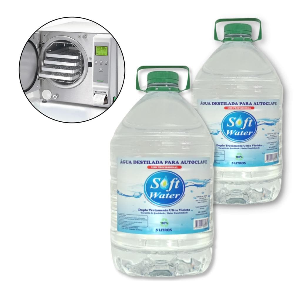 KIT 02 Água Isenta de Minerais 5L Soft Water Uso Geral