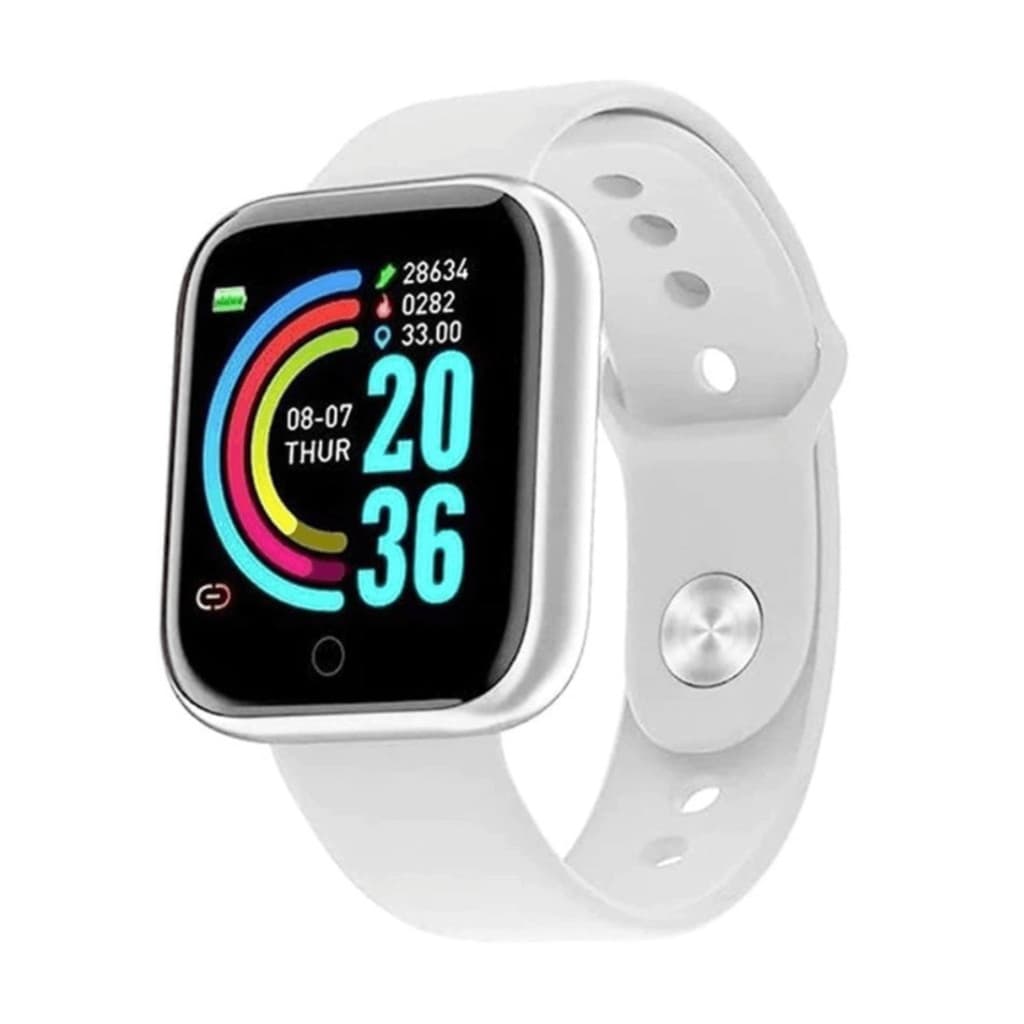 Relógio Smart D20 Branco Bluetooth Esportivo