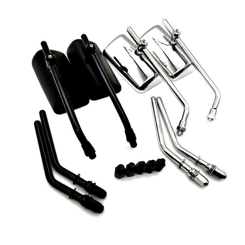 Espelho retrovisor retrô para motocicleta adequado para panturrilha UQI N1 No. Espelho retrovisor retangular Honda 9A7 p