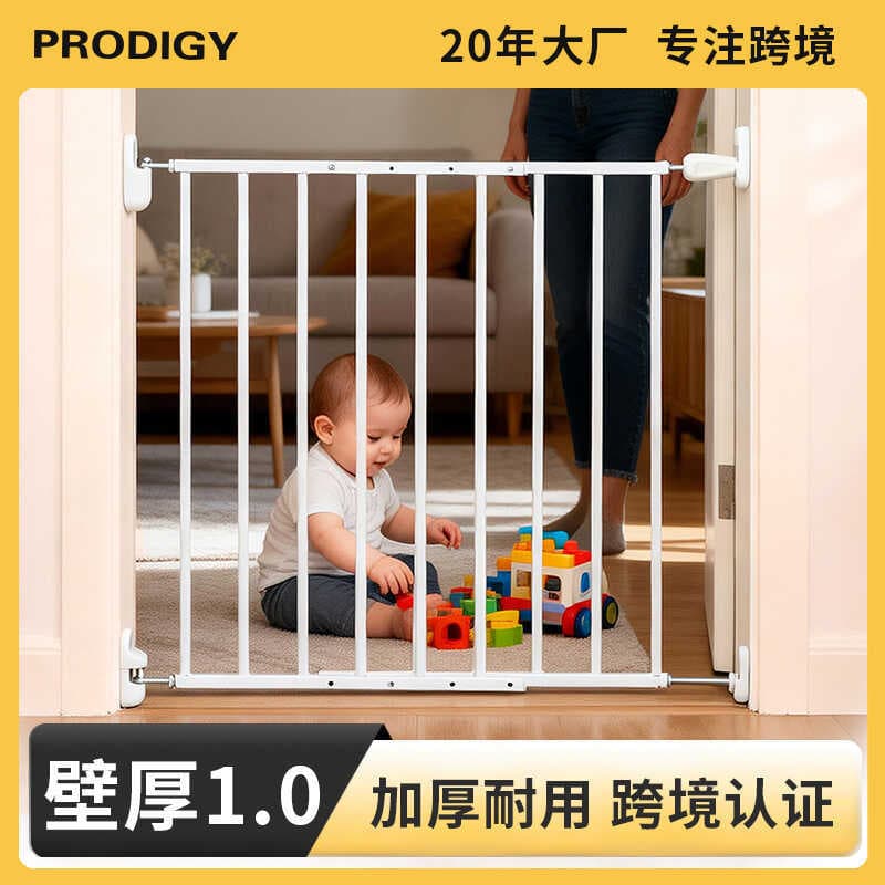 Cerca de porta de segurança infantil, cerca para animais de estimação, sem perfuração, Metal, ferro, cerca de proteção p