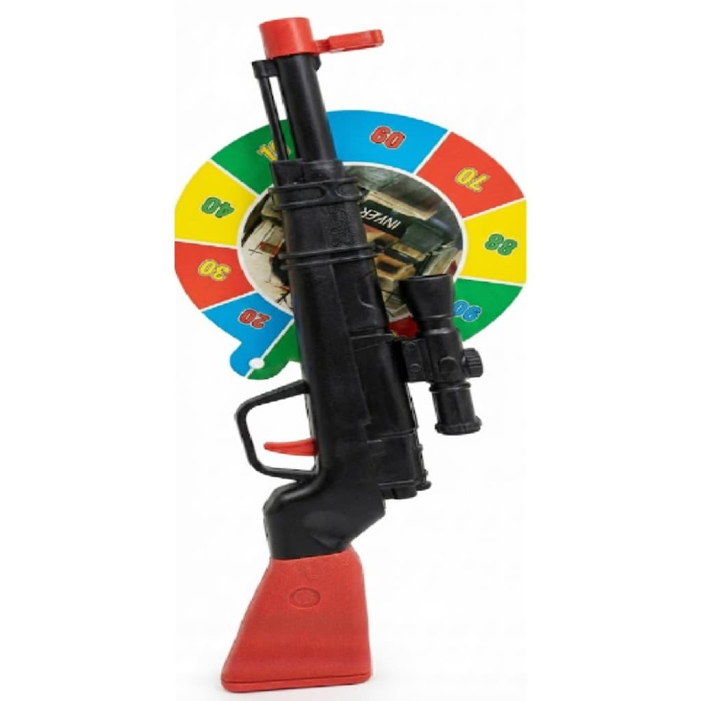 Espingarda de Brinquedo com Mira Lança Dardos e Alvo