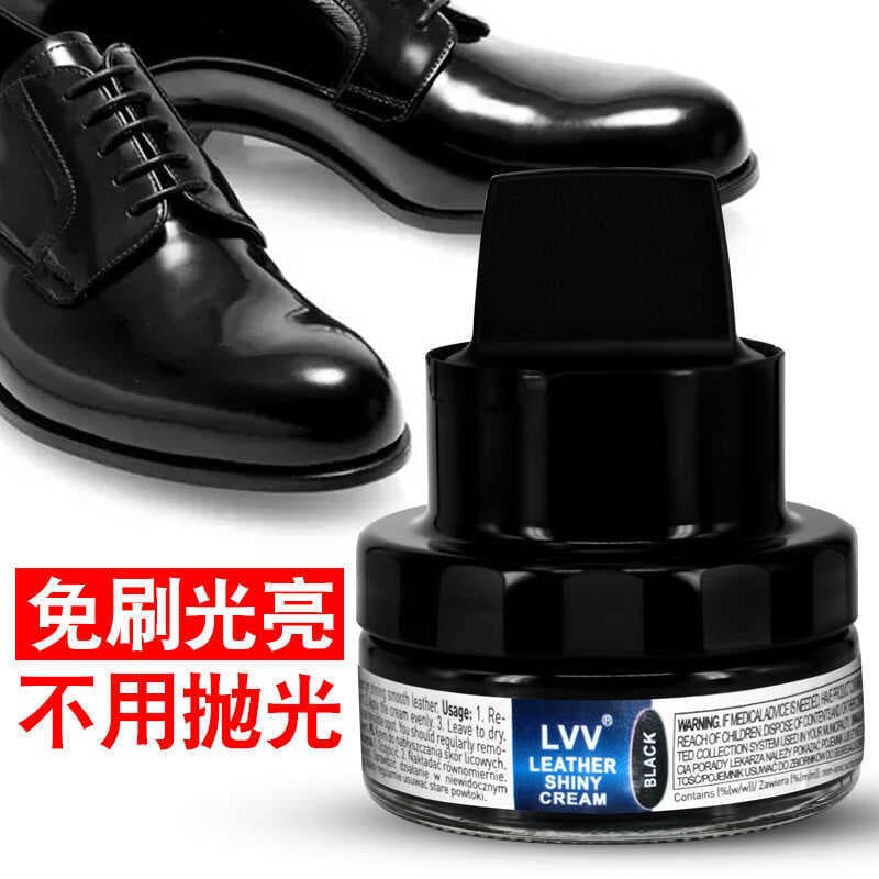 Creme para sapatos LVV importado da UE vem com cabeça de esponja para pessoas preguiçosas sem esmalte