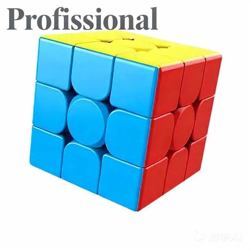Cubo Mágico Anti-stress 3x3x3 Interativo Profissional Speed Gold Edition