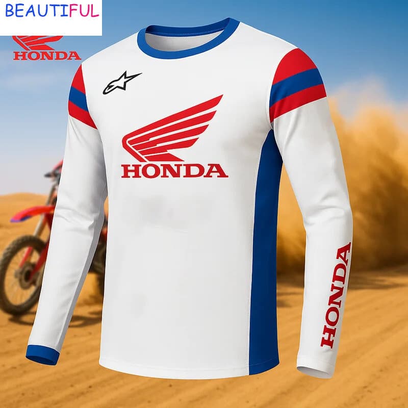 Honda Novos Produtos Em Altahonda Racing Series Camisa Esportiva Estampada De Manga Comprida , Motocicleta Ao Ar Livre Q