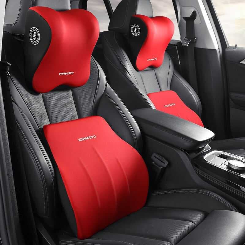 Encosto de cabeça do carro apoio lombar látex pescoço apoio assento encosto do carro almofada apoio lombar apoio lombar 