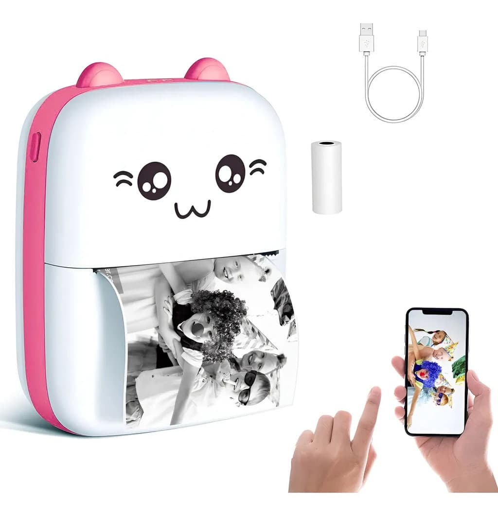 Mini Impressora Divertida Fotos e Adesivos