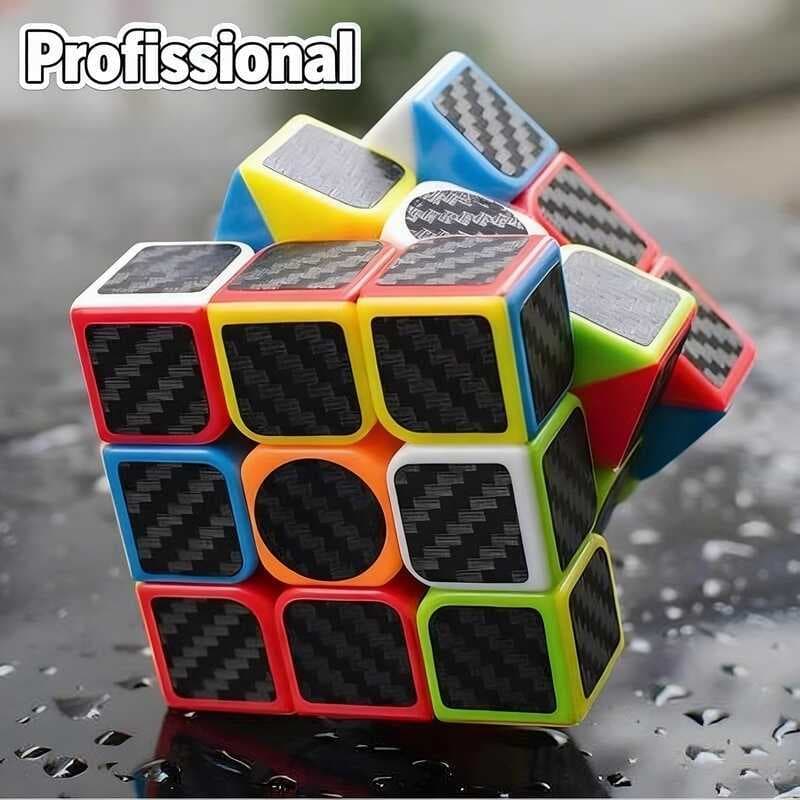 Cubo Mágico Profissional 3x3x3 Moyu Carbon Fibre Original Anti-stress Giro Rápido Speed Não Trava
