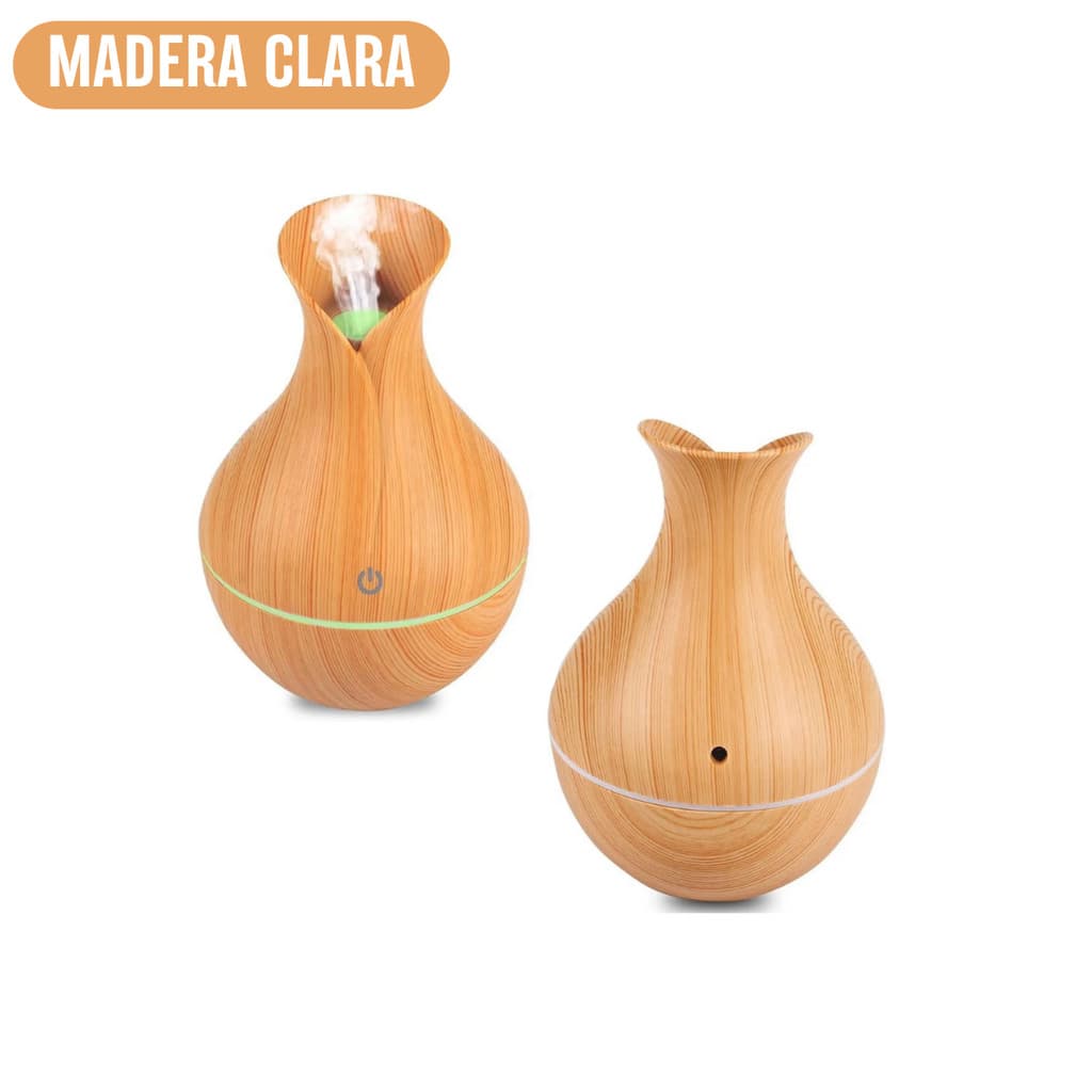 Umidificador de Ar com Difusor de Aromas e Iluminação LED COR ALEATÓRIA