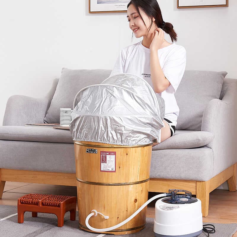 Barril de banho de pés Barril de madeira Barril de vapor doméstico Aquecimento Aquecimento Aquecimento Aquecimento Aquec