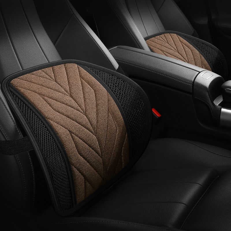 Apoio lombar do carro travesseiro ousado condução apoio lombar arco encosto ajustável almofada de assento de escritório