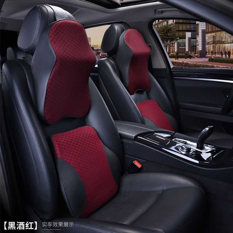 Encosto de cabeça do carro apoio lombar travesseiro de apoio de pescoço travesseiro de carro assento encosto de cabeça a