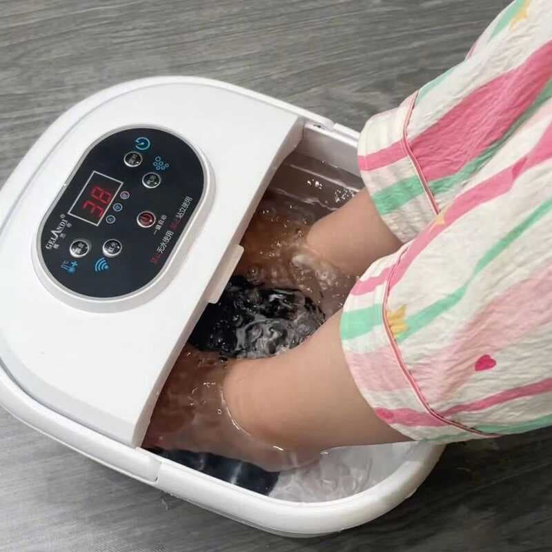Banheira para pés Banheira automática para pés Banheira para pés Aquecimento doméstico Massagem elétrica Pernas Saúde Te