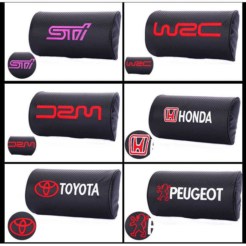 Encosto de cabeça do carro encosto de cabeça do carro travesseiro de pescoço travesseiro de carro almofada lombar fibra 