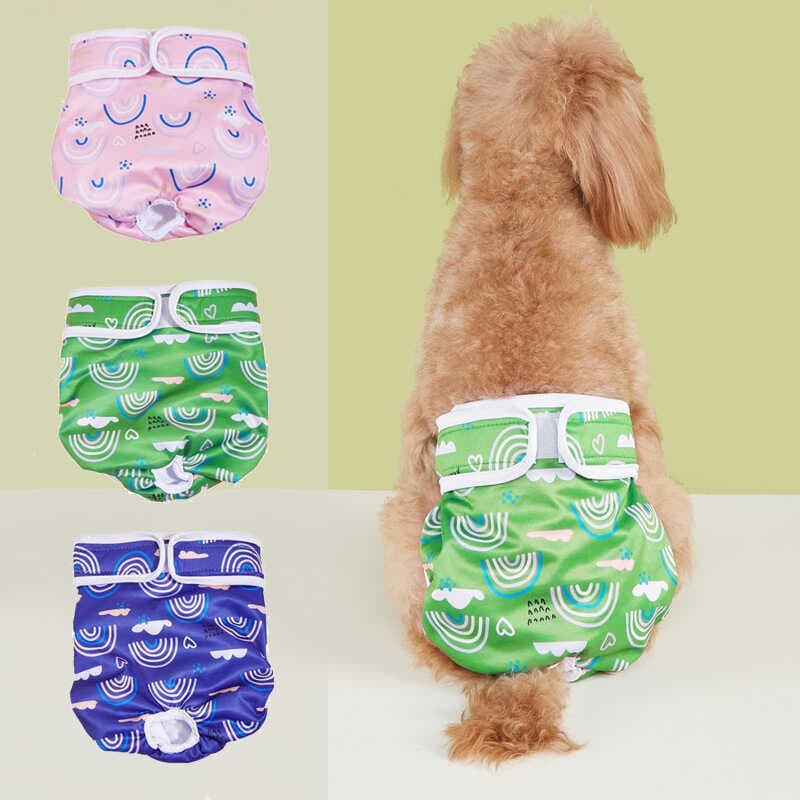 Calças fisiológicas cadela fraldas laváveis fraldas Pet cão tia calças menstruação Anti-assédio calças de segurança