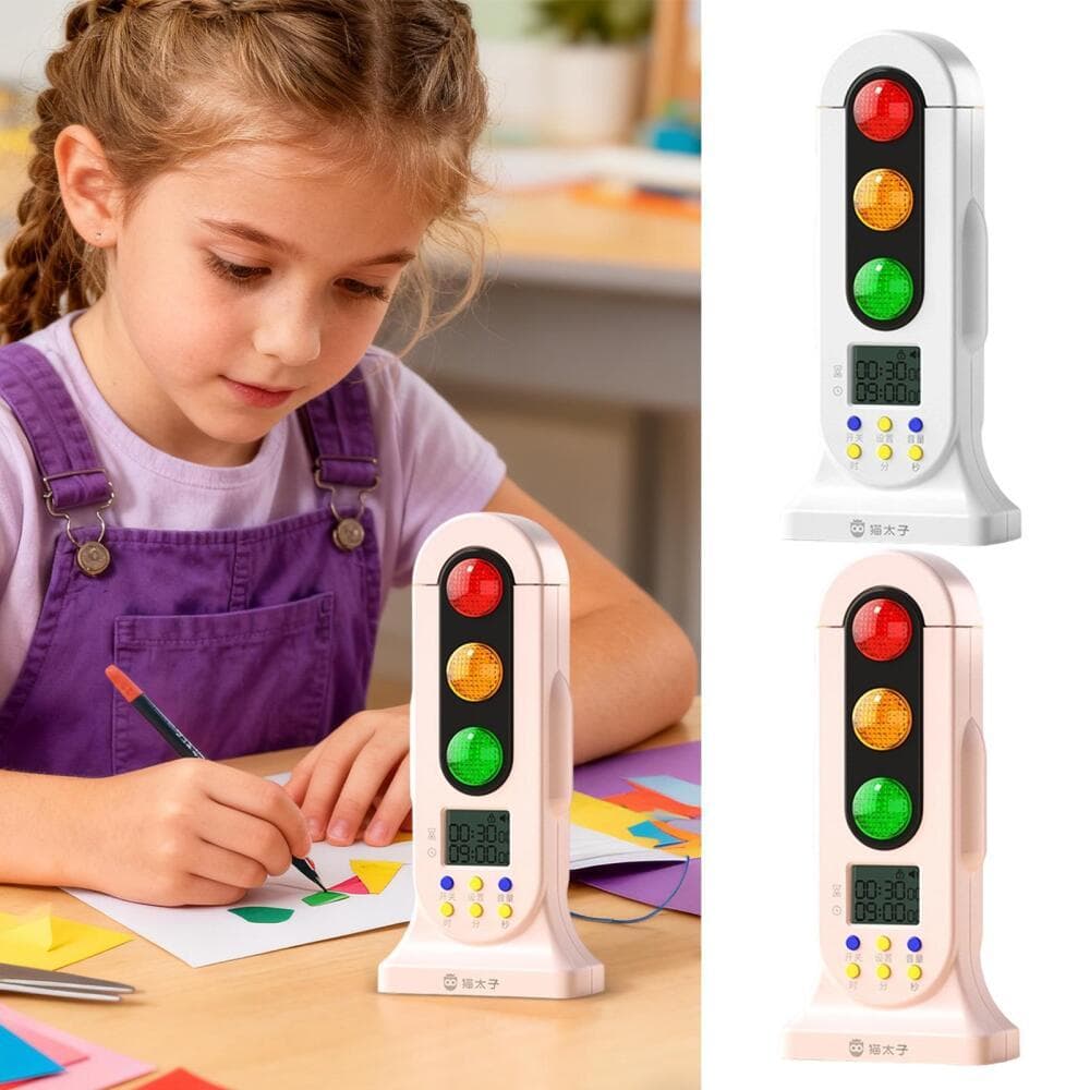 Semáforo Temporizador Visual Cozinha Suprimentos De Gerenciamento De Tempo De Contagem Regressiva Silencioso Para Pais P