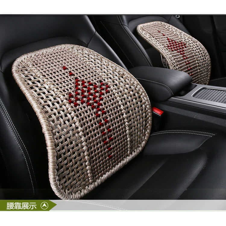 Quatro estações Universal carro de seda gelo cintura apoio almofada carro lombar volta almofada cintura alta coluna apoi