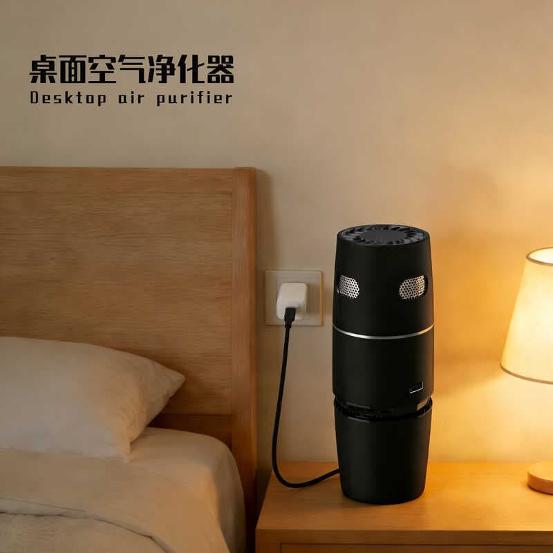 Purificador de ar pequeno doméstico escritório quarto carro íon negativo barra oxigênio remover formaldeído Odor filtro 