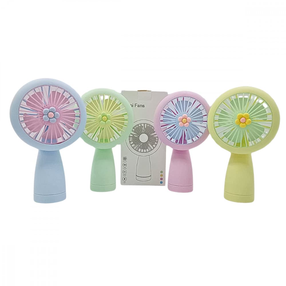 Ventilador Mini USB com LED - Portátil e Recarregável