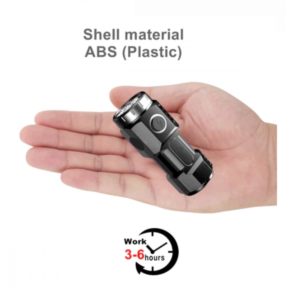 Mini Lanterna Tática Portátil Recarregável com Imã Kapbom