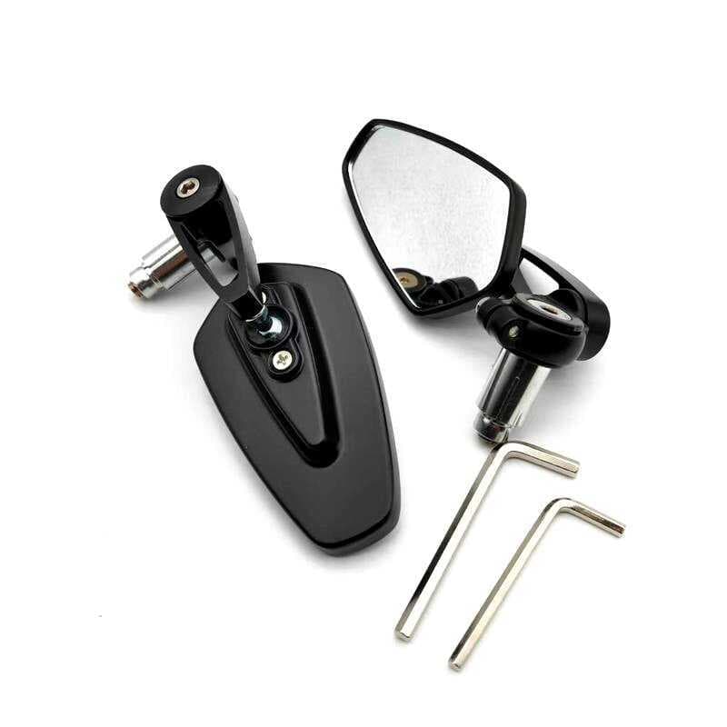 Espelho retrovisor da motocicleta modificado CNC liga de alumínio espelho 17mm guiador buraco interno lidar com espelho
