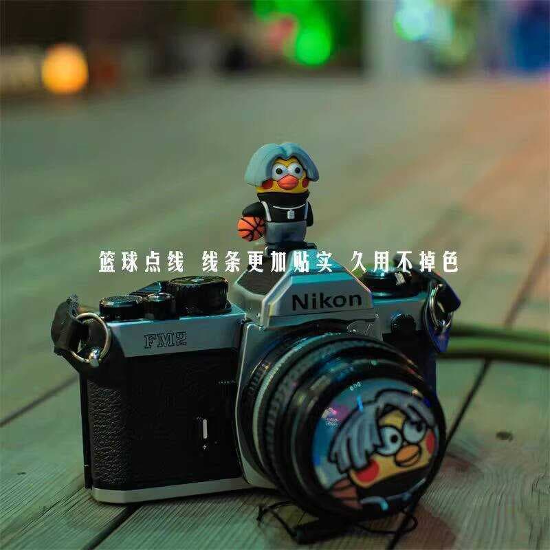 Frango tridimensional você é muito bonito IKun Little Kuroko adequado para Canon Nikon Foji Sony Câmera Tampa de sapata 