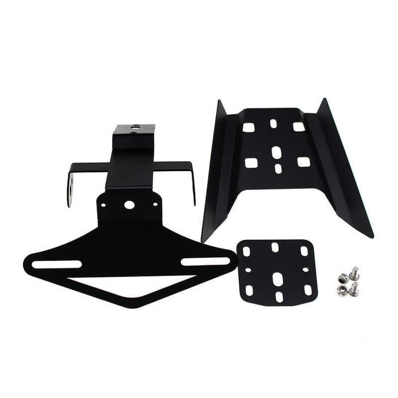 Adequado para KTM DUKE390 DUKE250 17-23 modificado suporte da placa de licença traseira cauda curta suporte da placa de 