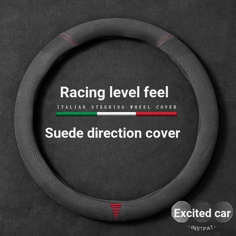 [Cobertura Universal De Quatro Estações Para Volante De Carro Camurça Anti-Derrapante Protetora Ultra-Fina Alta Direção