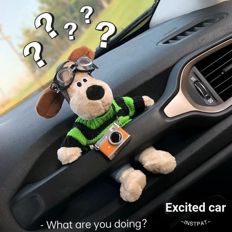 Fofo Cachorro Carro Cinto De Segurança Capa De Ombro Almofada De Decoração De