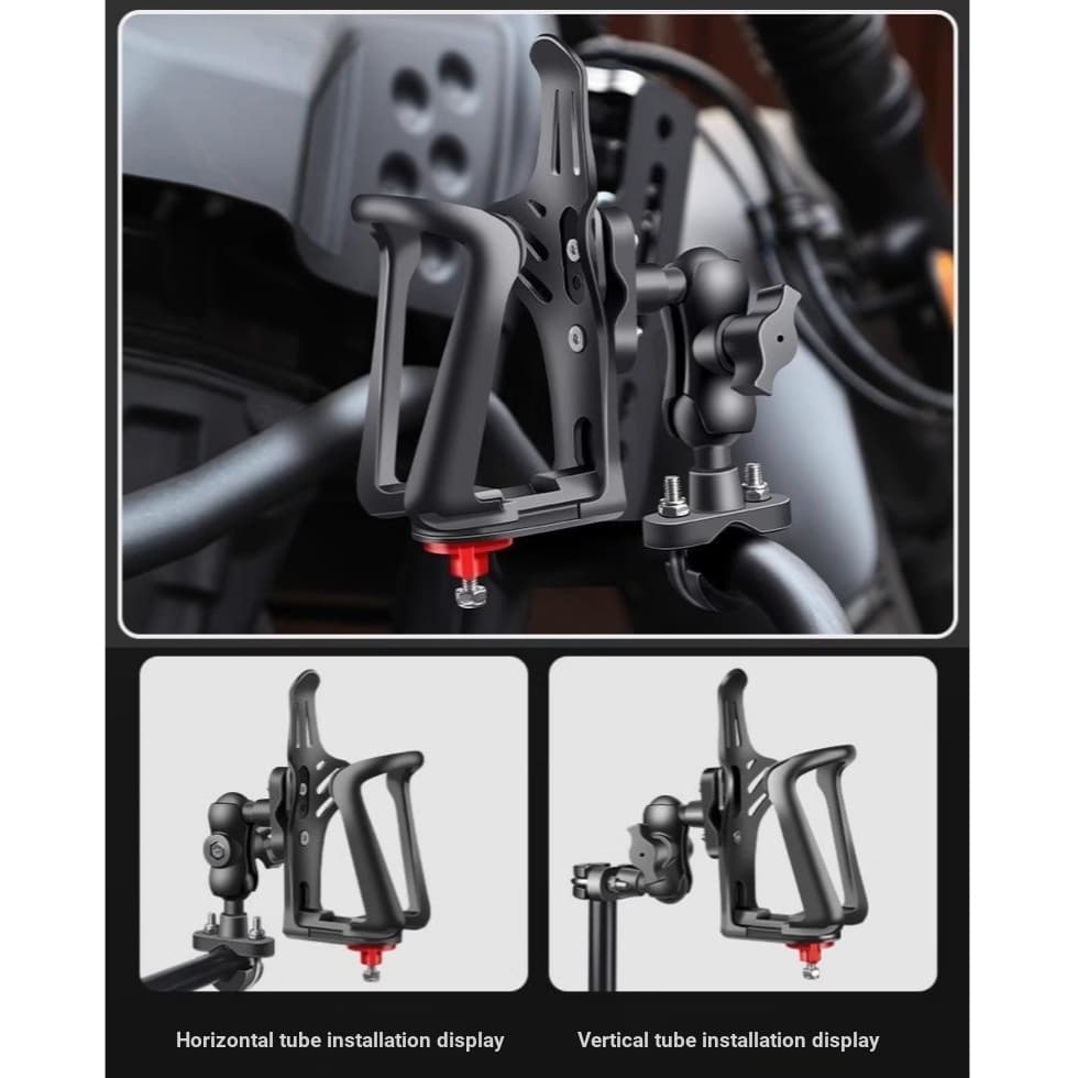 Suporte de copo de água para motocicleta, suporte para garrafa de água de bicicleta, montanha, estrada, leite, chá, café