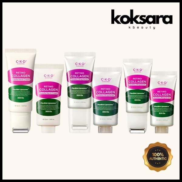 Ckd Retino Collagen Low Molecer 300 Guasha Neck Cream 50ml , Soro Para Pescoço 30ml , 40ml (original E Recarga)