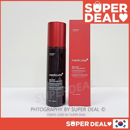 [Enviado da Coreia] Medicube Red Body Peeling Shot 110g / Wash off Exfoliant For Bacne, Redness Relief