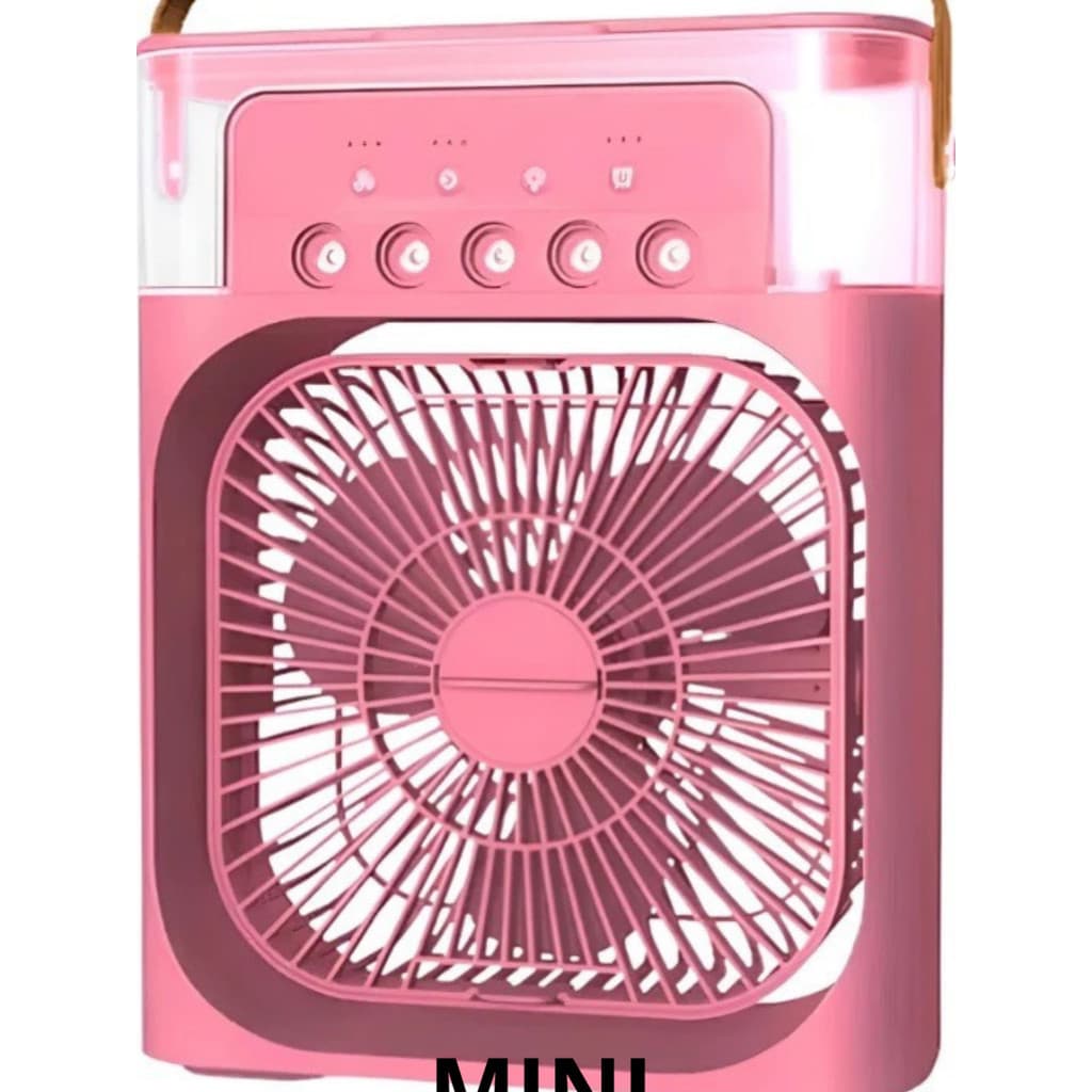Mini Ventilador Climatizador Ar CondicionadoUmidificador Portátil USB Led Quarto Sala Escritório