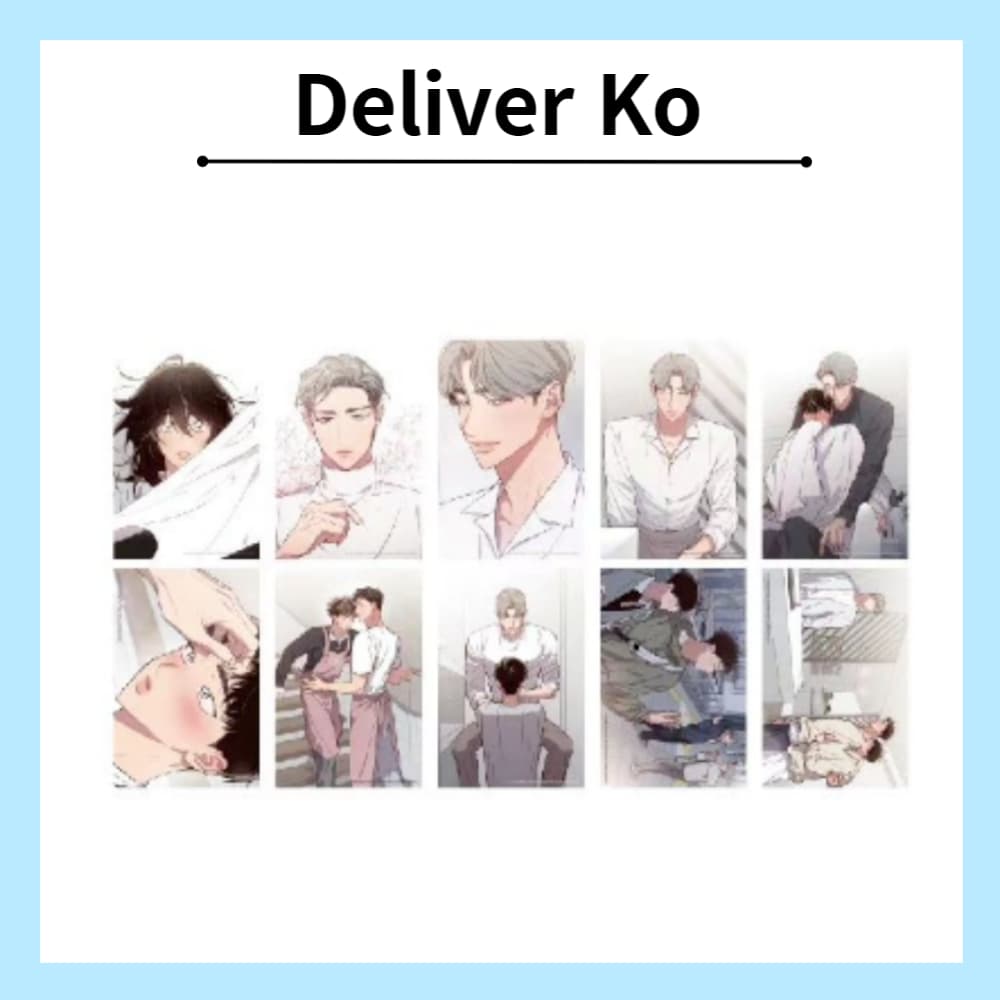 [Mercadorias Oficiais] < Pensamentos Secretos > BL Lezhin Bomtoon crack webtoon postcards Define Um Conjunto De Dez Cartões Postais