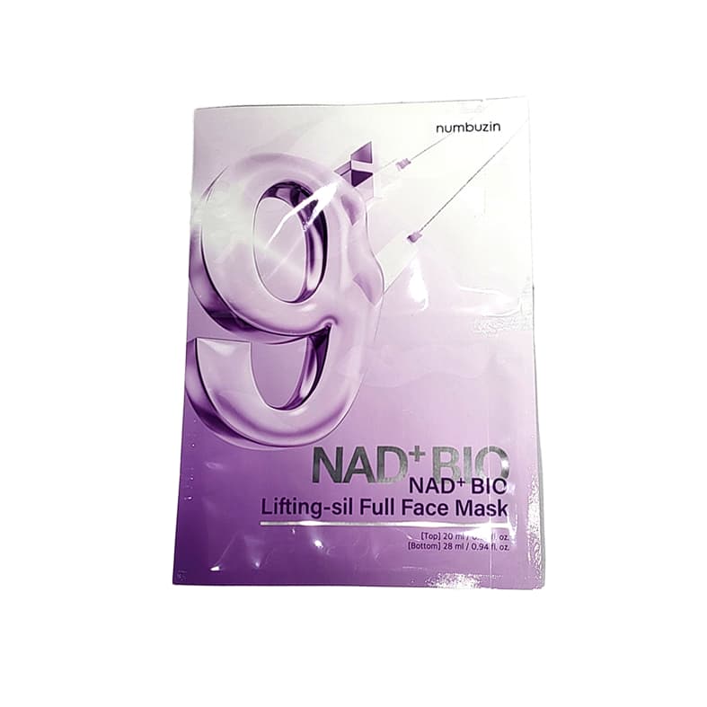 Numin 9 NAD + BIO Lifting Máscara Facial Completa 1 Folha