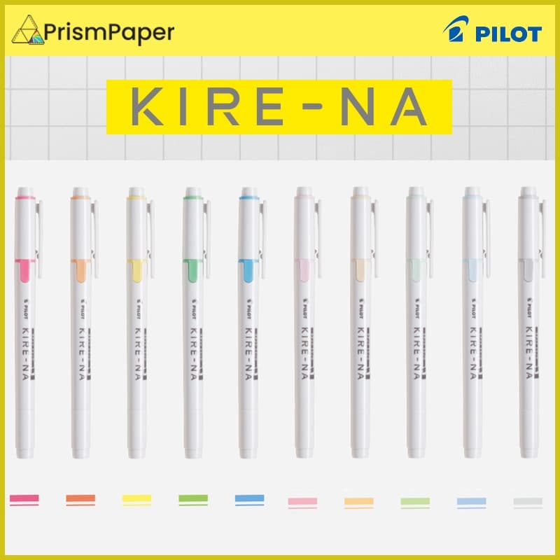 PILOT KIRE-NA Highlighter Twin-Tip Cinzel De Ponta Dupla/Conjunto De Marcadores Fina Fabricado No Japão
