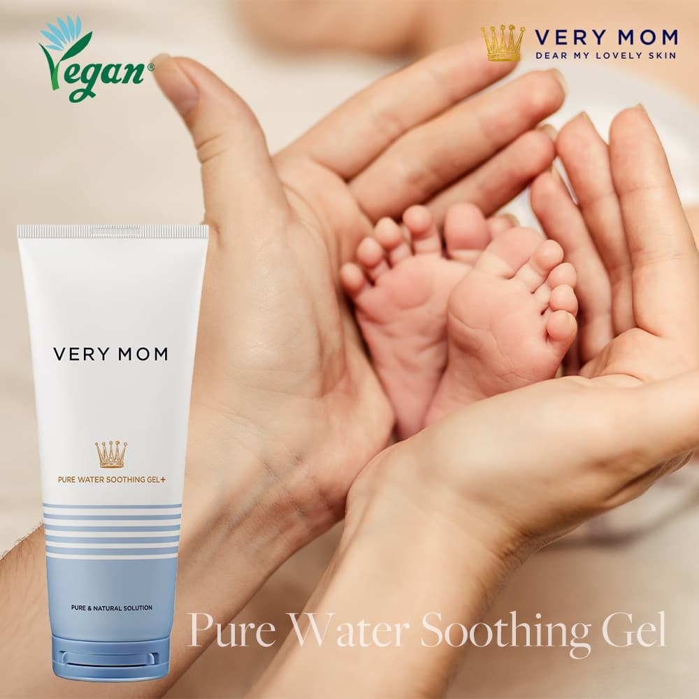 ♛ Muito MOM VEGAN Gel Suavizante De Água Pura 200ml Coleção Coreana De Cosméticos Para Bebês Premium