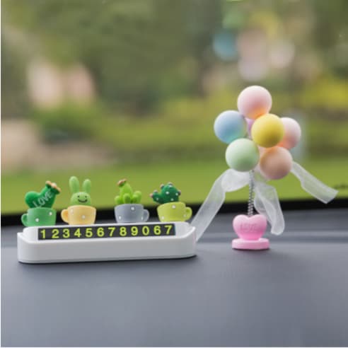 Carro De Estacionamento Cactus Com 2 Opções