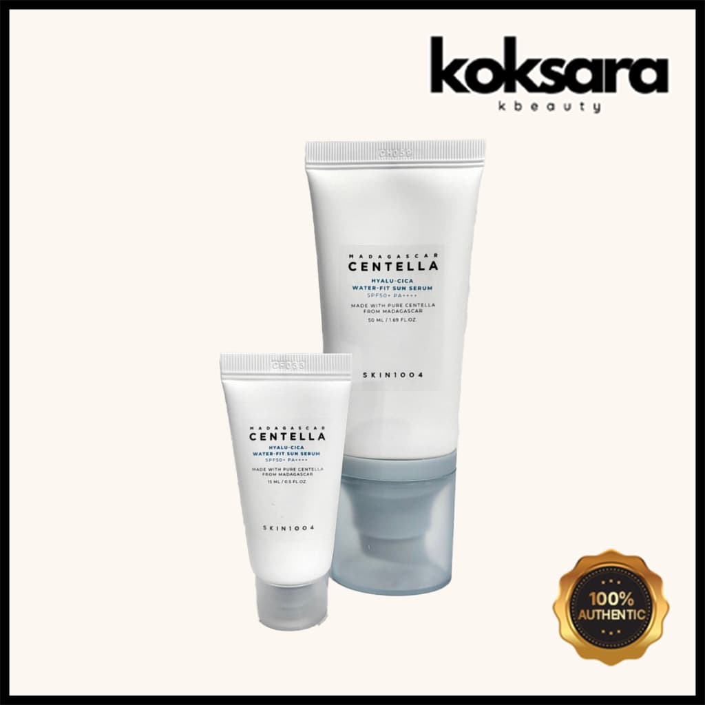 skin1004 hyalu-cica water fit sun serum 15ml, 50ml