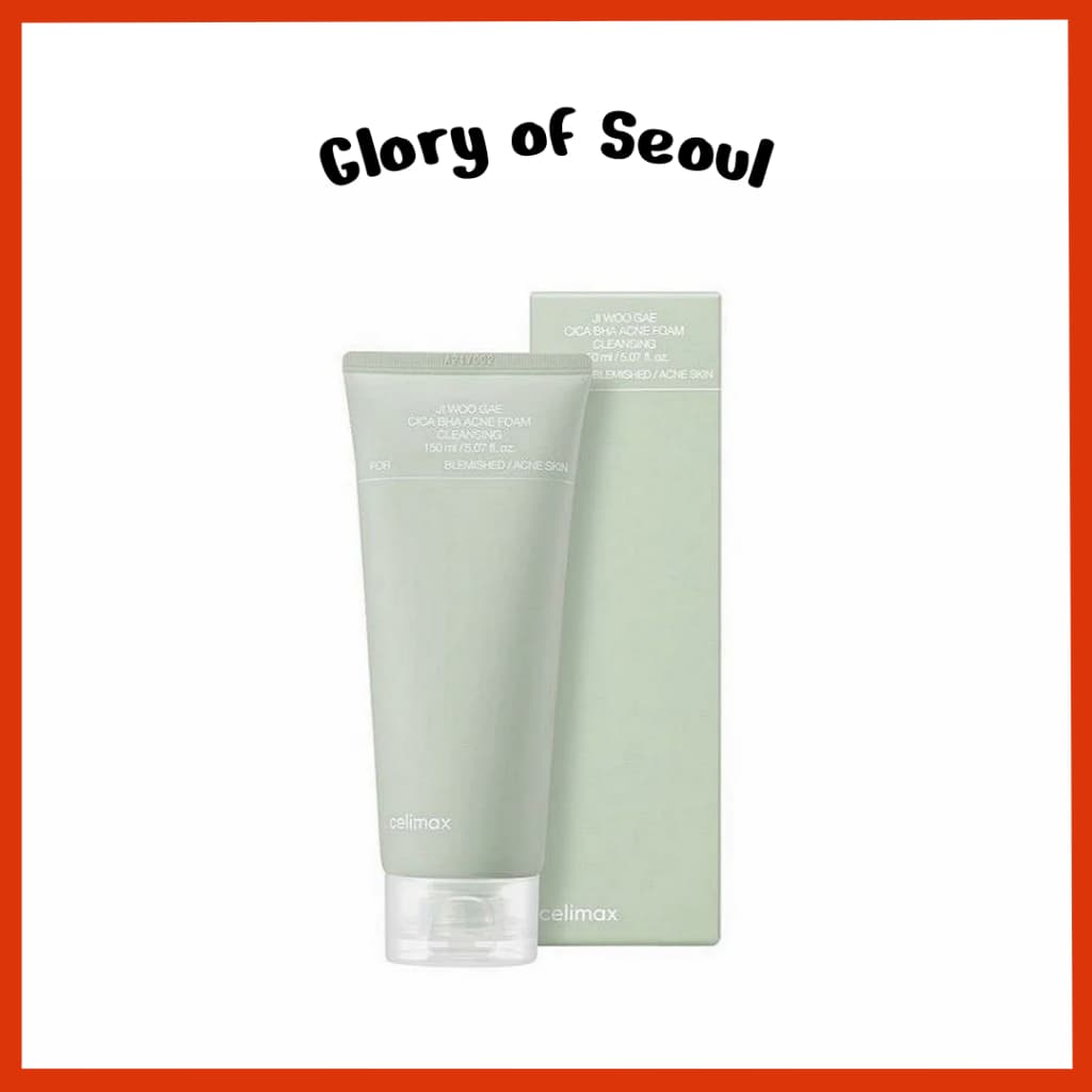 CELIMAX Ji Woo Gae Cica BHA Espuma De Limpeza Acne, 150ml