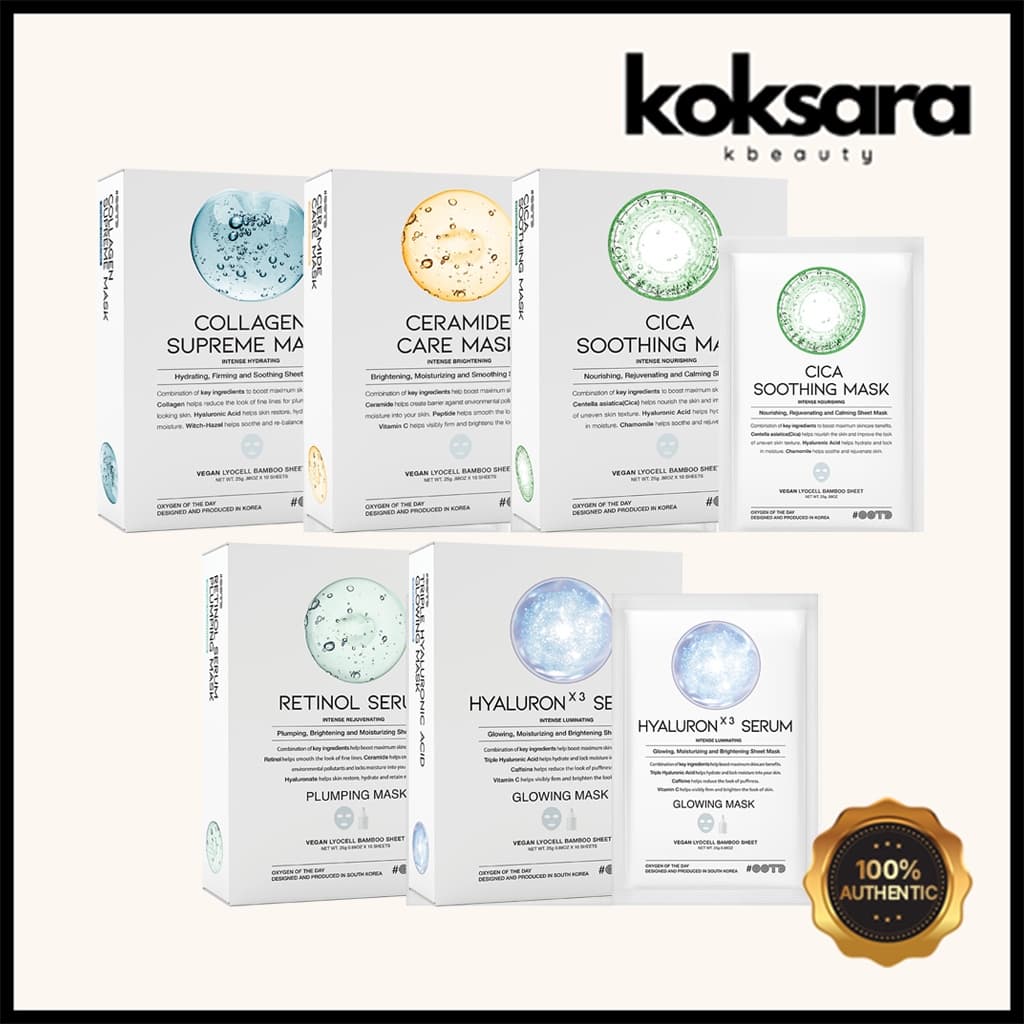 OOTD korea mask pack Máscara 1ea 5types