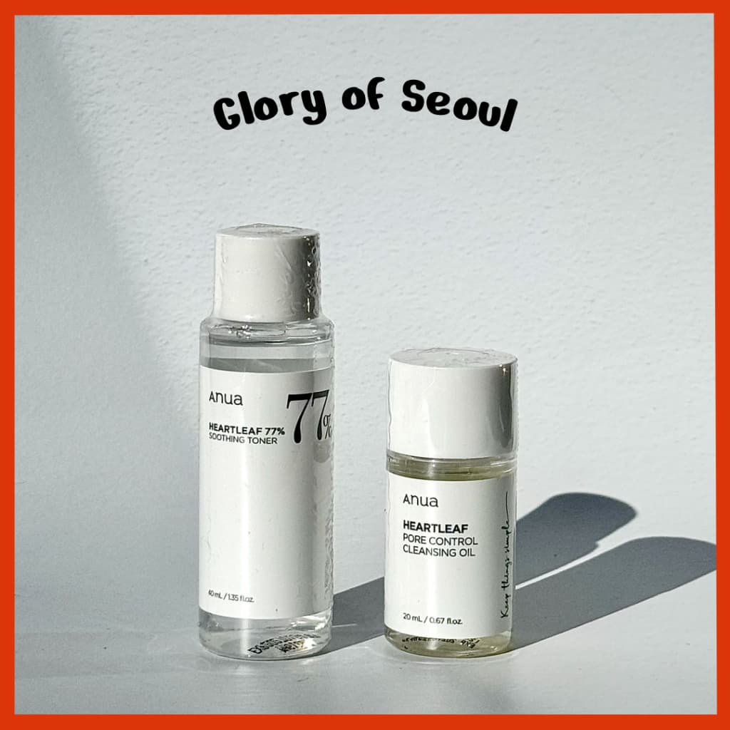 [MINI] ANUA Heartleaf Soothing Toner 40ml / Pore Cleansing Oil 20ml