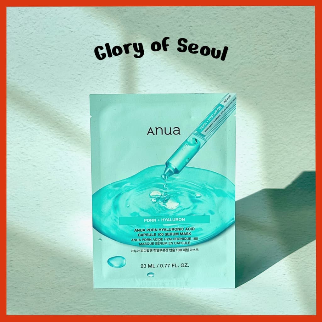 ANUA PDRN Cápsula De Ácido Hialurônico 100 Máscara De Soro 1 Folha