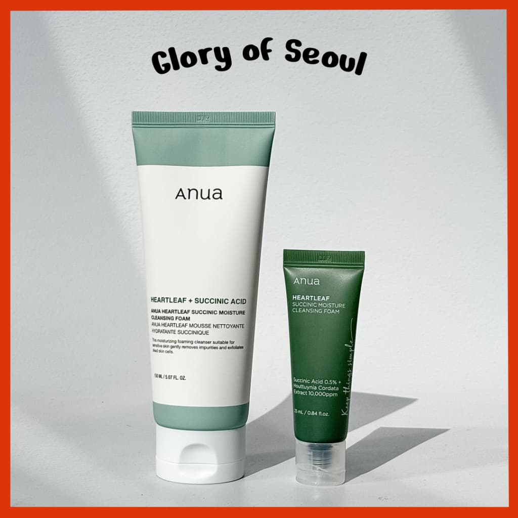 ANUA Heartleaf Succinic Moisture Cleansing Foam 150ml, 25ml