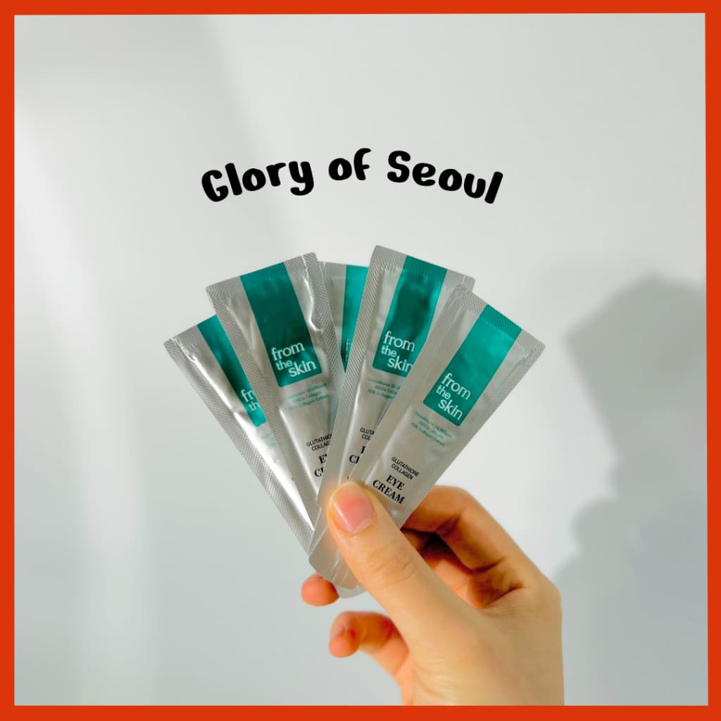FROM THE SKIN Glutathione Collagen Pack / Eye Cream / Foam cleanser sample 5pcs (No box).