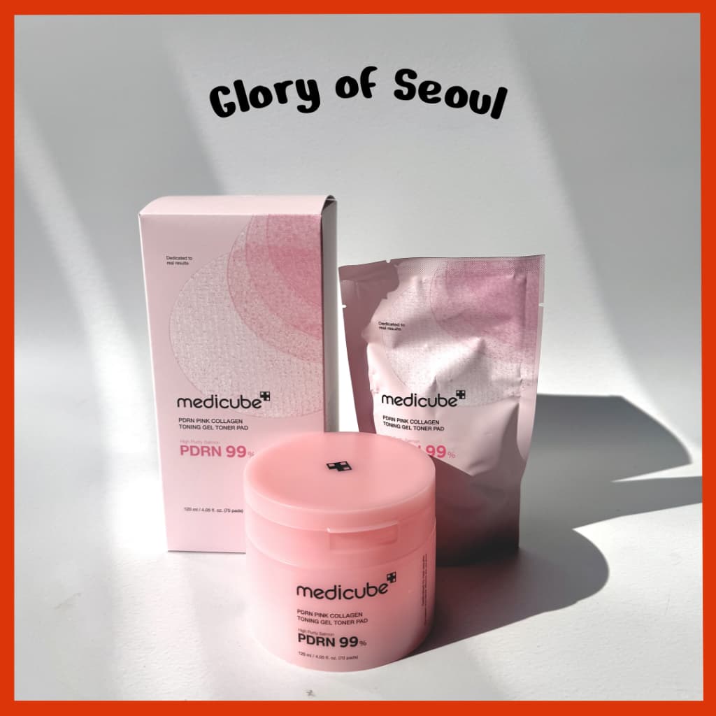 MEDICUBE PDRN Pink Collagen Toning Gel Toner Pad (2 Options) │ 70pads / 100pads