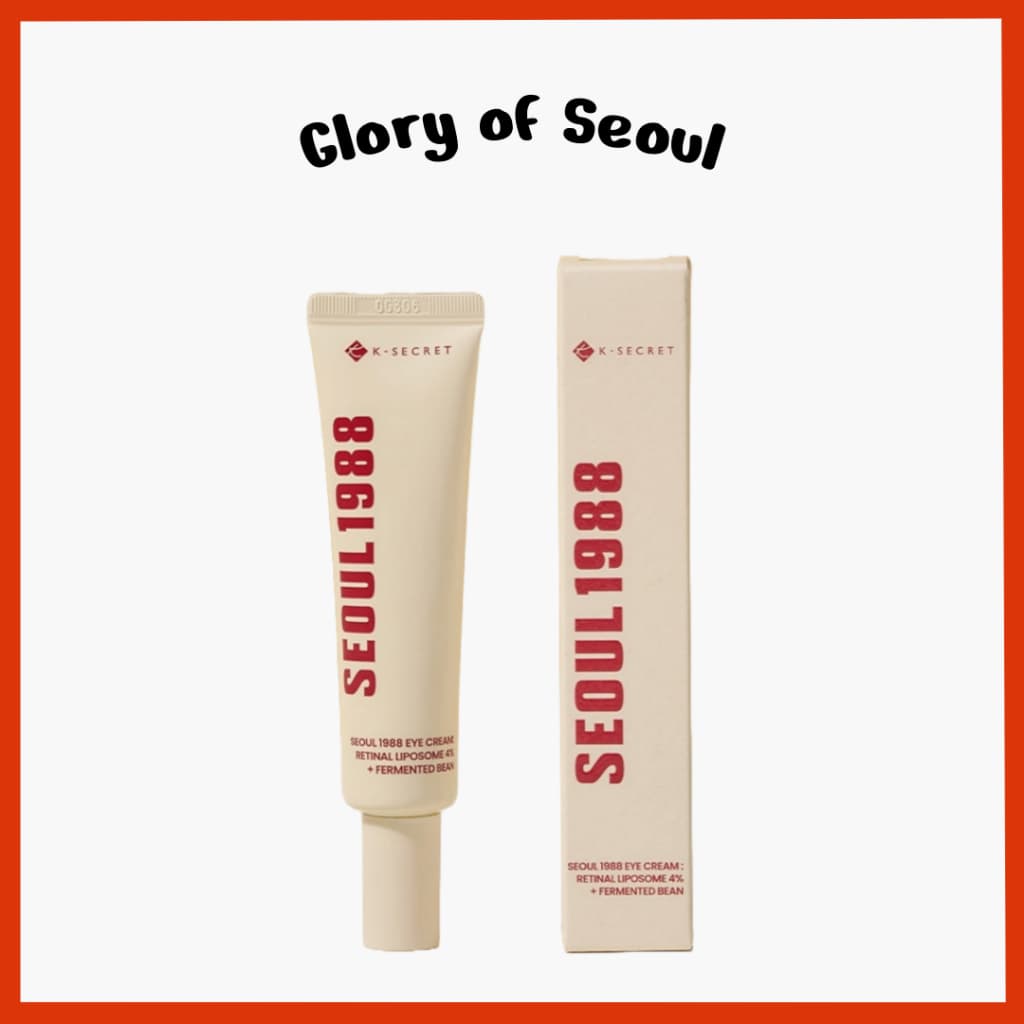 K-SECRET SEOUL 1988 Eye Cream : Retinal Liposome 4% + Fermented Bean 30ml