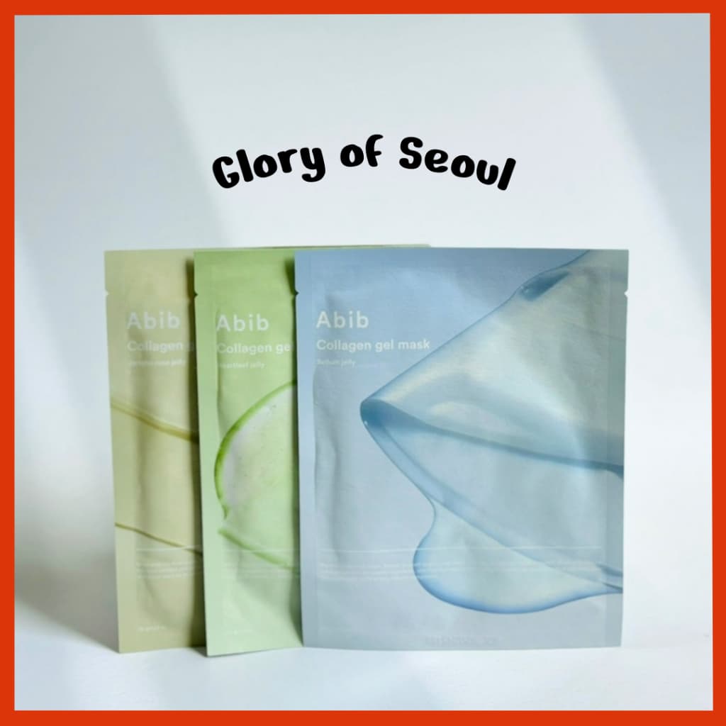 Máscara Gel Colágeno ABIB 35g x 1 Folha (Geléia Sedum/De Rosa Jericho De Coração/Glutationa)