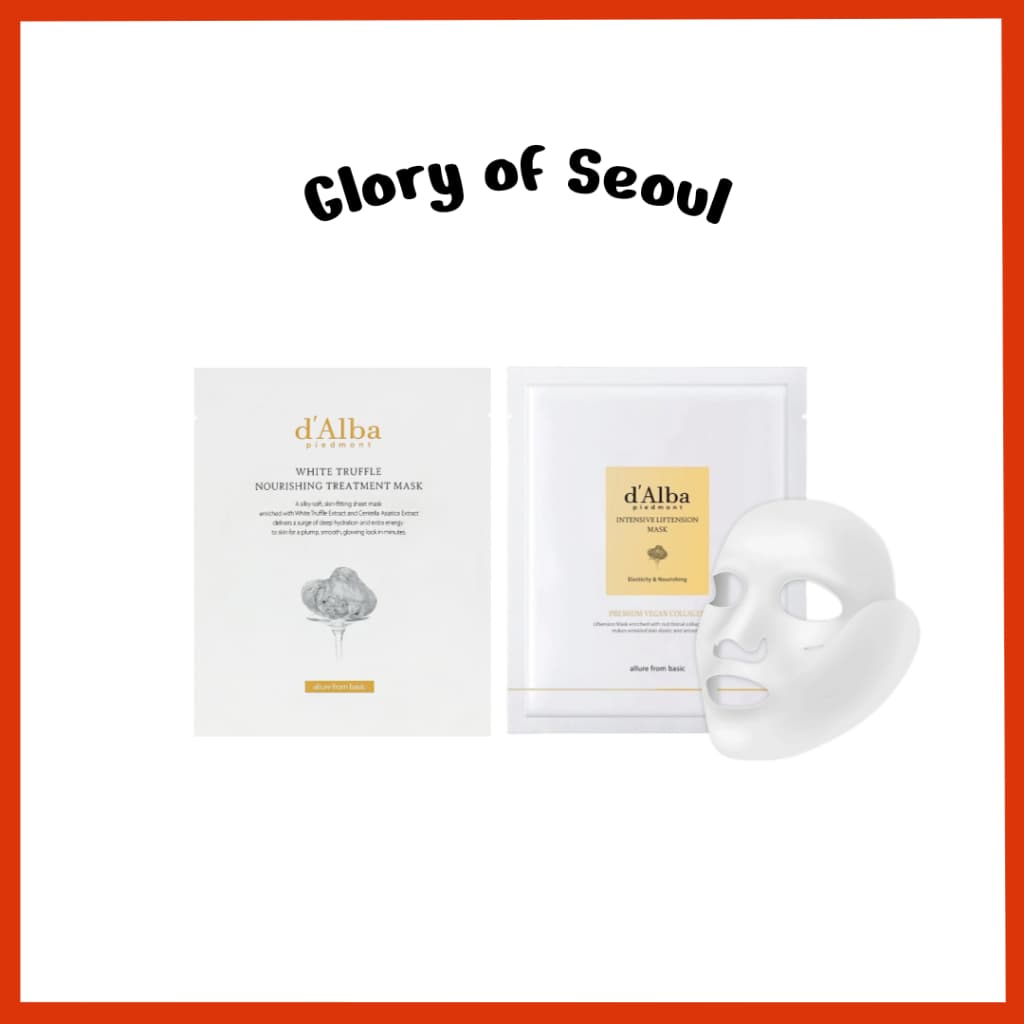 D'ALBA Tratamento Nutritivo Trufa Branca / Máscara Facial Intensive Liftension, 1un