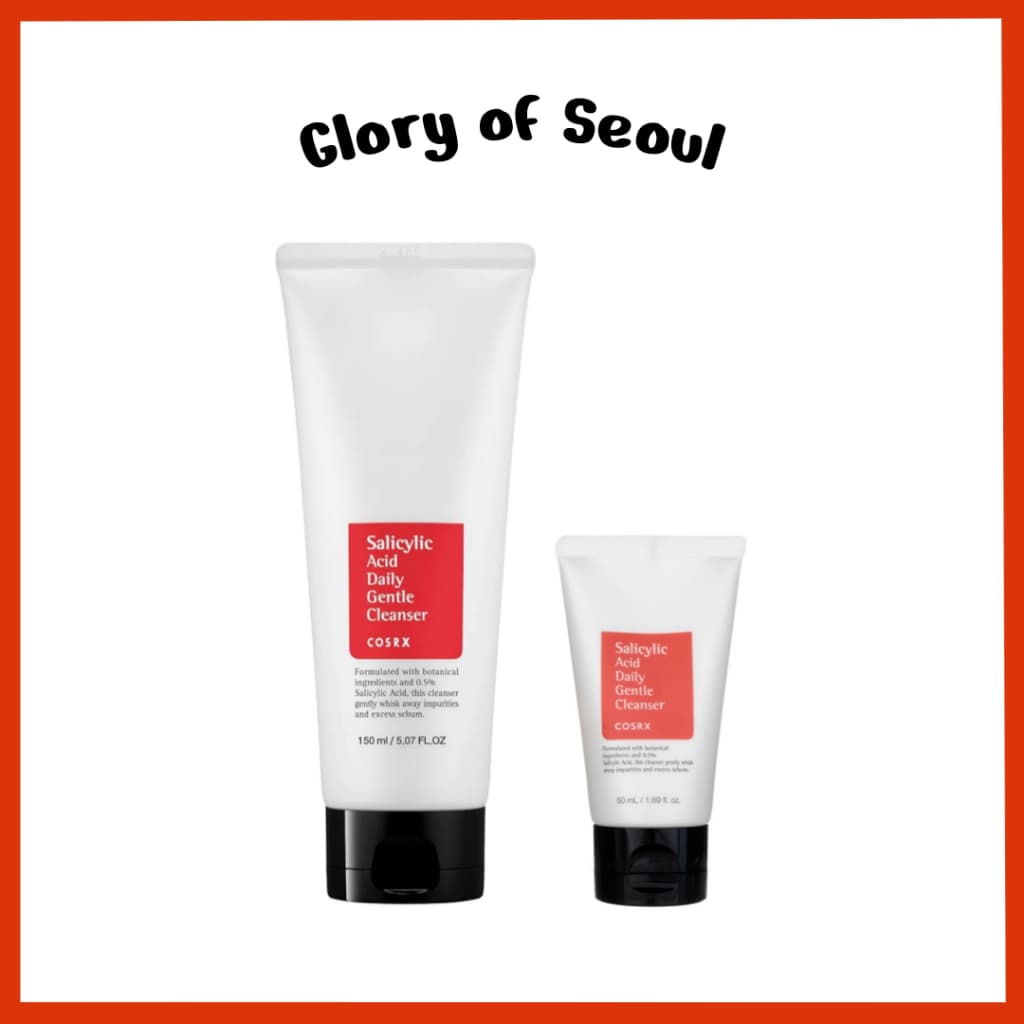 COSRX Limpador Diário Suave Com Ácido Salicílico, 150ml / 50ml (2 Opções)