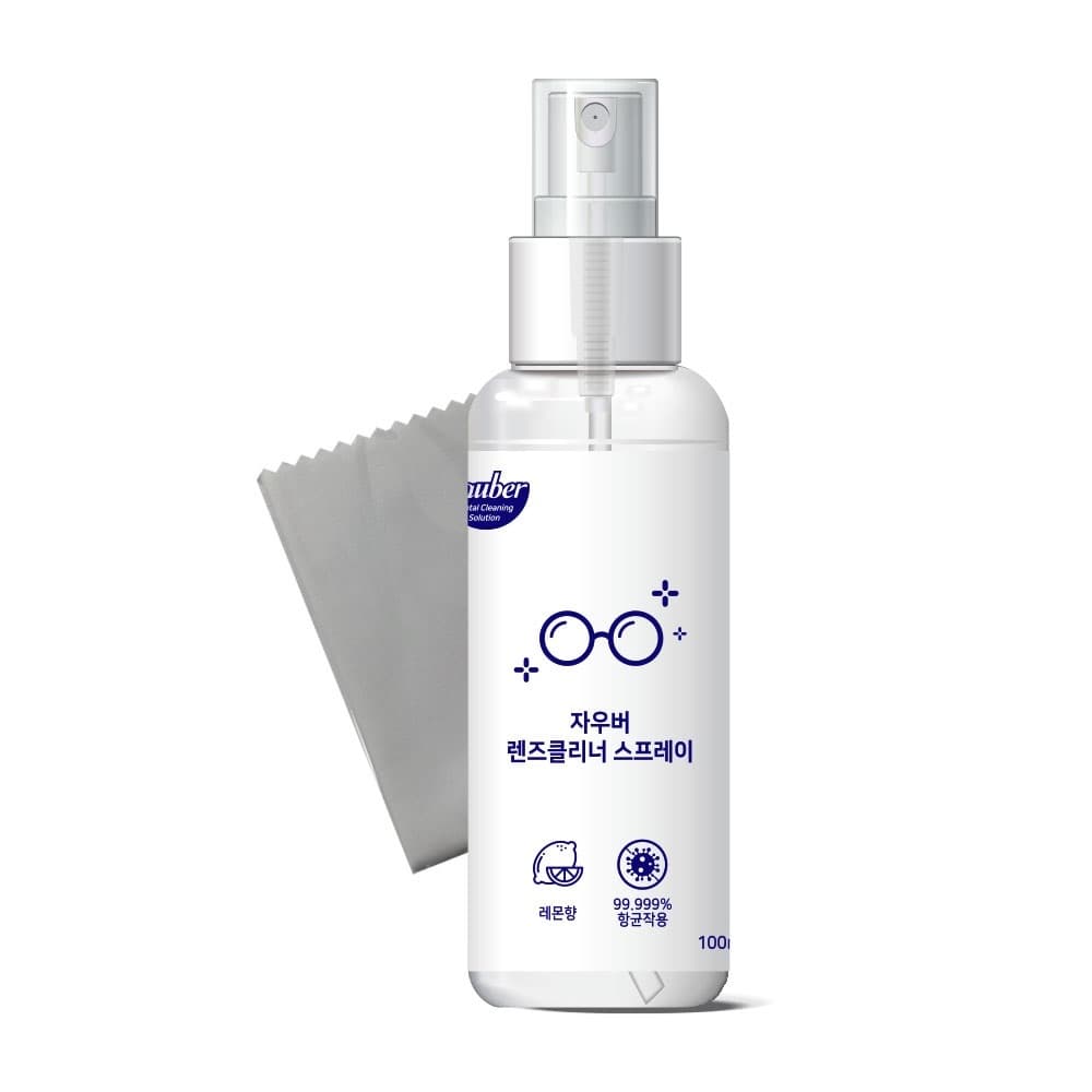 [Sauber] Spray Limpador De Lentes 50ml/100ml + Pano De Microfibra/Adequado Para Vários Dispositivos Eletrônicos/Smartphones/Monitores/Óculos/Espelhos , etc . [Envio Da Coréia]